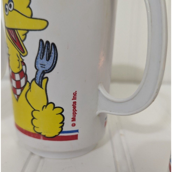 Sesame Street Vintage Muppets Tea Set Toy Plastic 6 Piece 1980’s Pretend Play - Picture 4 of 7